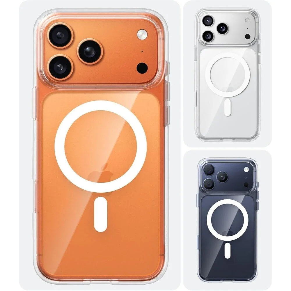 TORRAS Stronger Magnetic For IPhone 17 Pro Case Clear, [Covered Camera Control]
